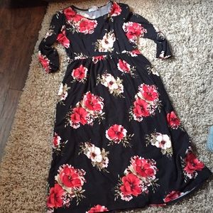 XL midi dress- worn 1 time